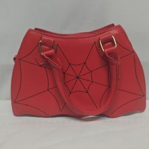 Red Spider Web Handbag